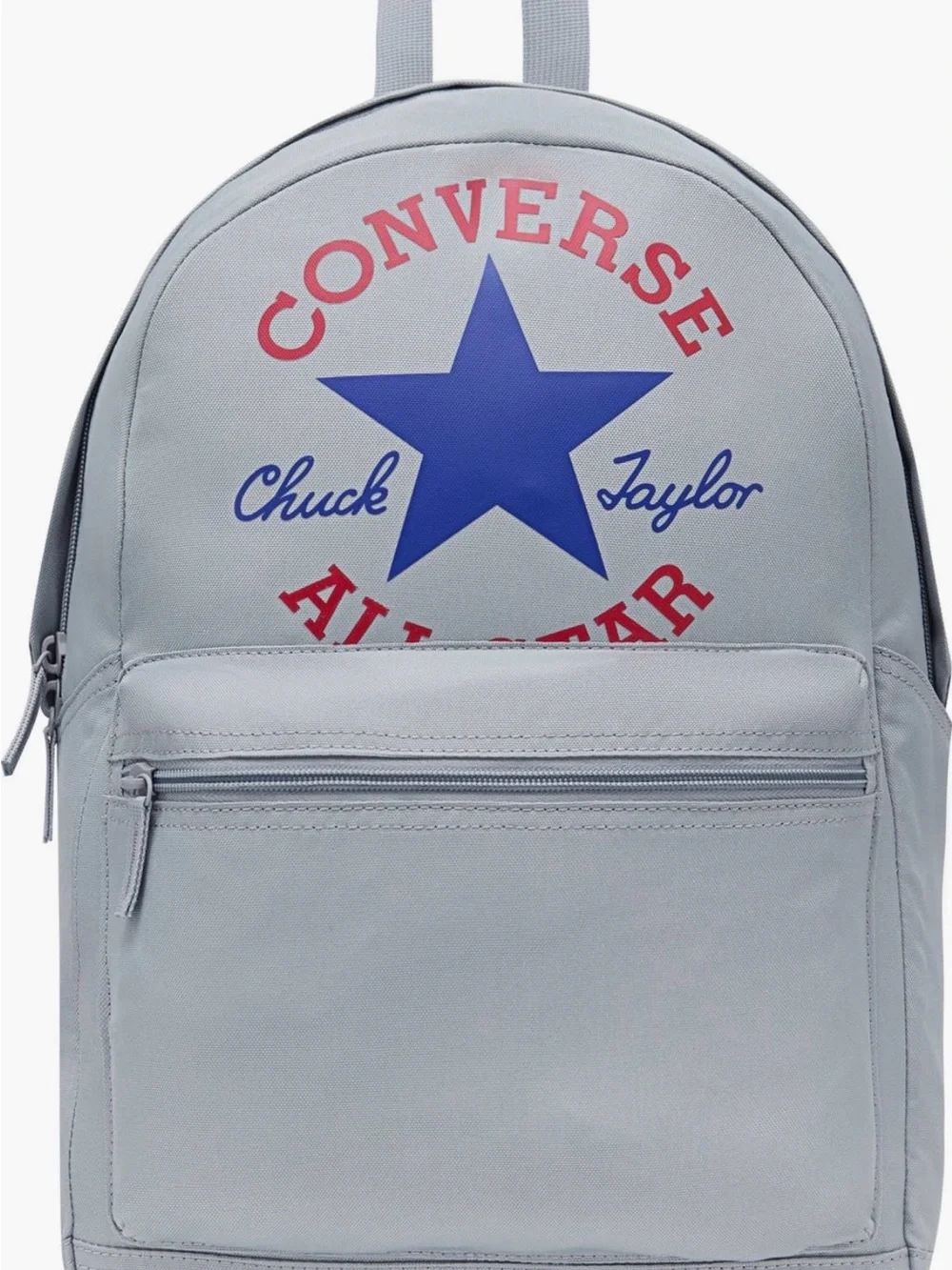 Converse Go 2 Backpack Gray Chuck Taylor All Star Logo School Book bag NWT 18”